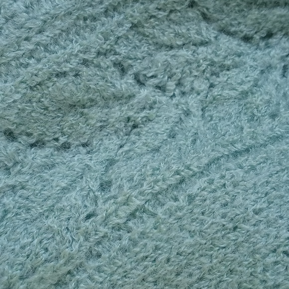 Rare Vintage Art Deco / Mint Green Long Sleeve Button Down Cardigan Sweater S - Picture 14 of 16